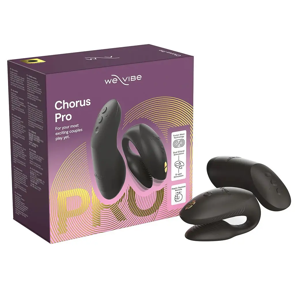 Смарт-вібратор для пар We-Vibe Chorus Pro Satin Black - фото 13