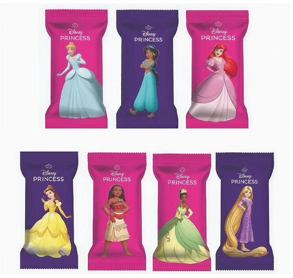 Шоколадні батончики Palmer Disney Princess Mini Chocolate Bars 283г - фото 4