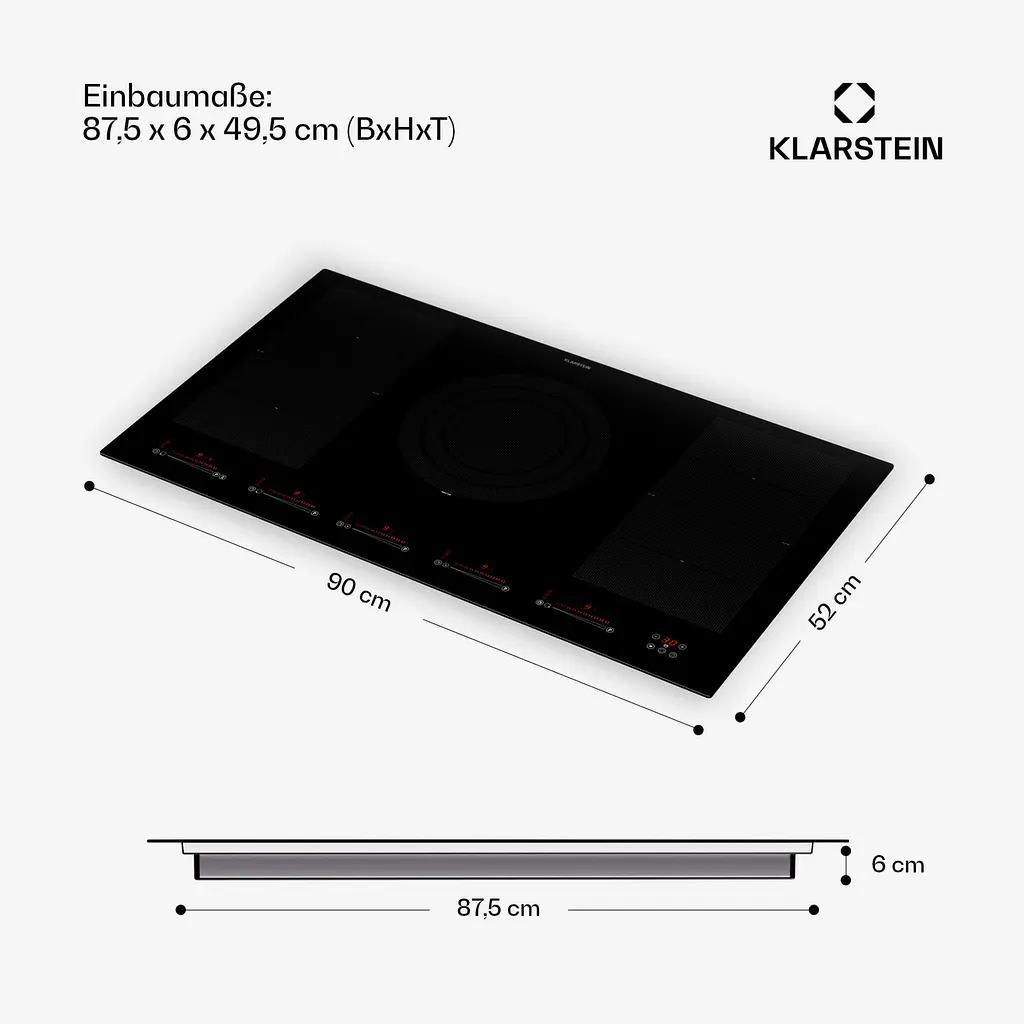 Индукционная варочная поверхность Klarstein Masterzone 90 Flex (10045794) - фото 2