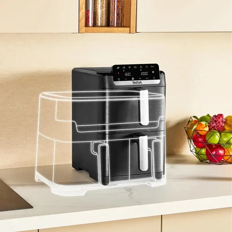 Мультипіч (аерофритюрниця) Tefal Easy Fry Crispy Stack EY7528E0 Black UA - фото 4