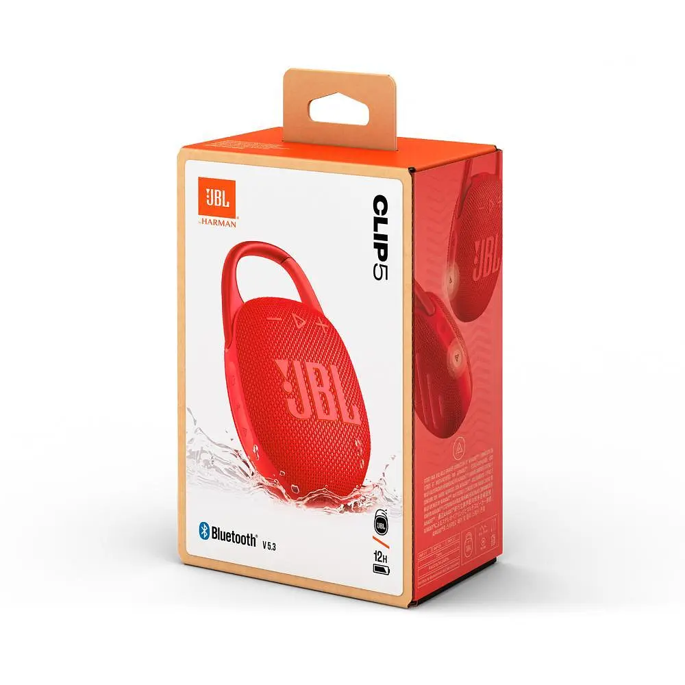 Портативна колонка JBL Clip 5 JBLCLIP5RED Red - фото 10