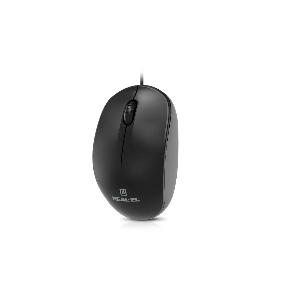 Мишка REAL-EL RM-206 USB Black (EL123200061) - фото 4
