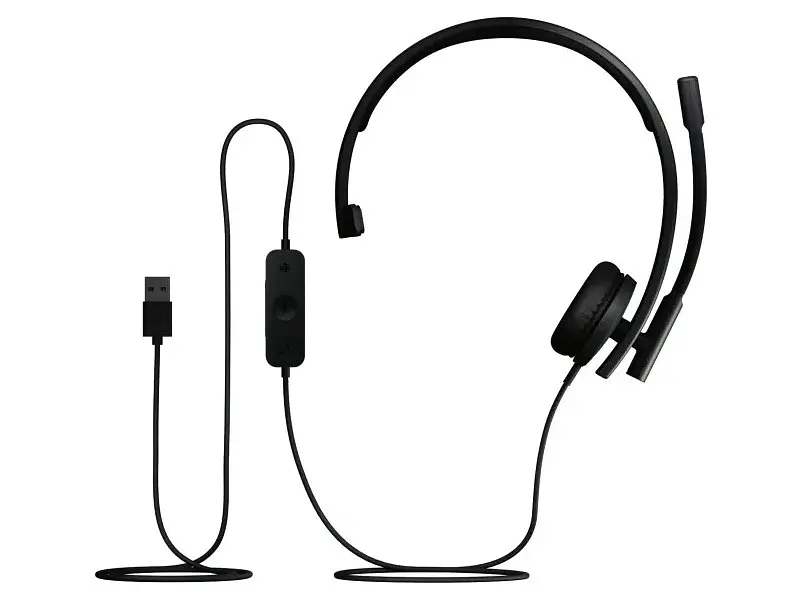 Гарнітура Logitech H570e Mono USB-A Black (981-001426) - фото 4