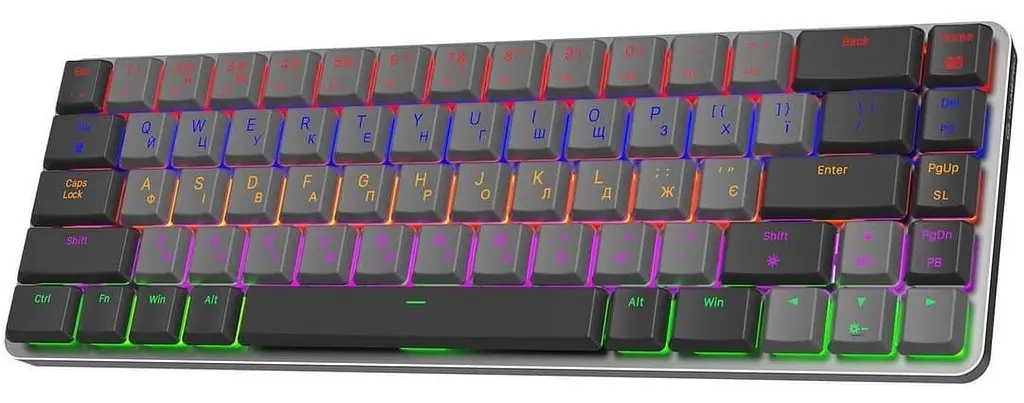 Клавіатура GamePro MK122R Red Switch Low Profile Wireless Dark Gray (MK122R) - фото 3