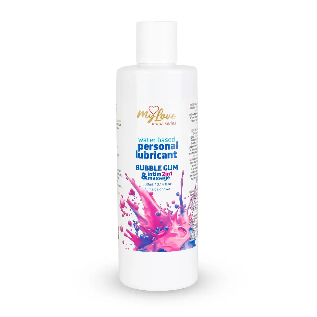 Лубрикант MyLove Aroma Series IntimMassage 2in1 Bubble Gum, 300 мл