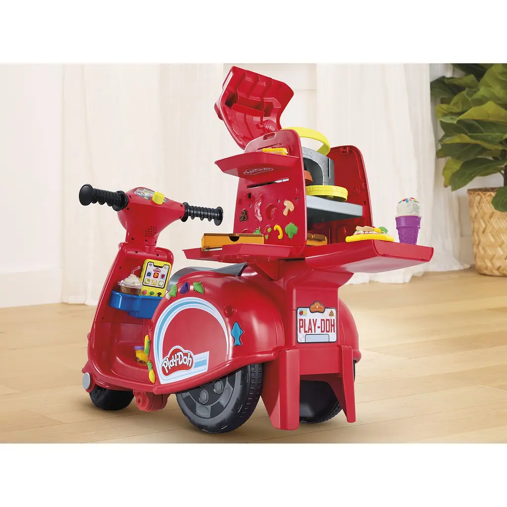Набір для творчості з пластиліном Hasbro Play-Doh Pizza Delivery Scooter Playset (F8803) - фото 7