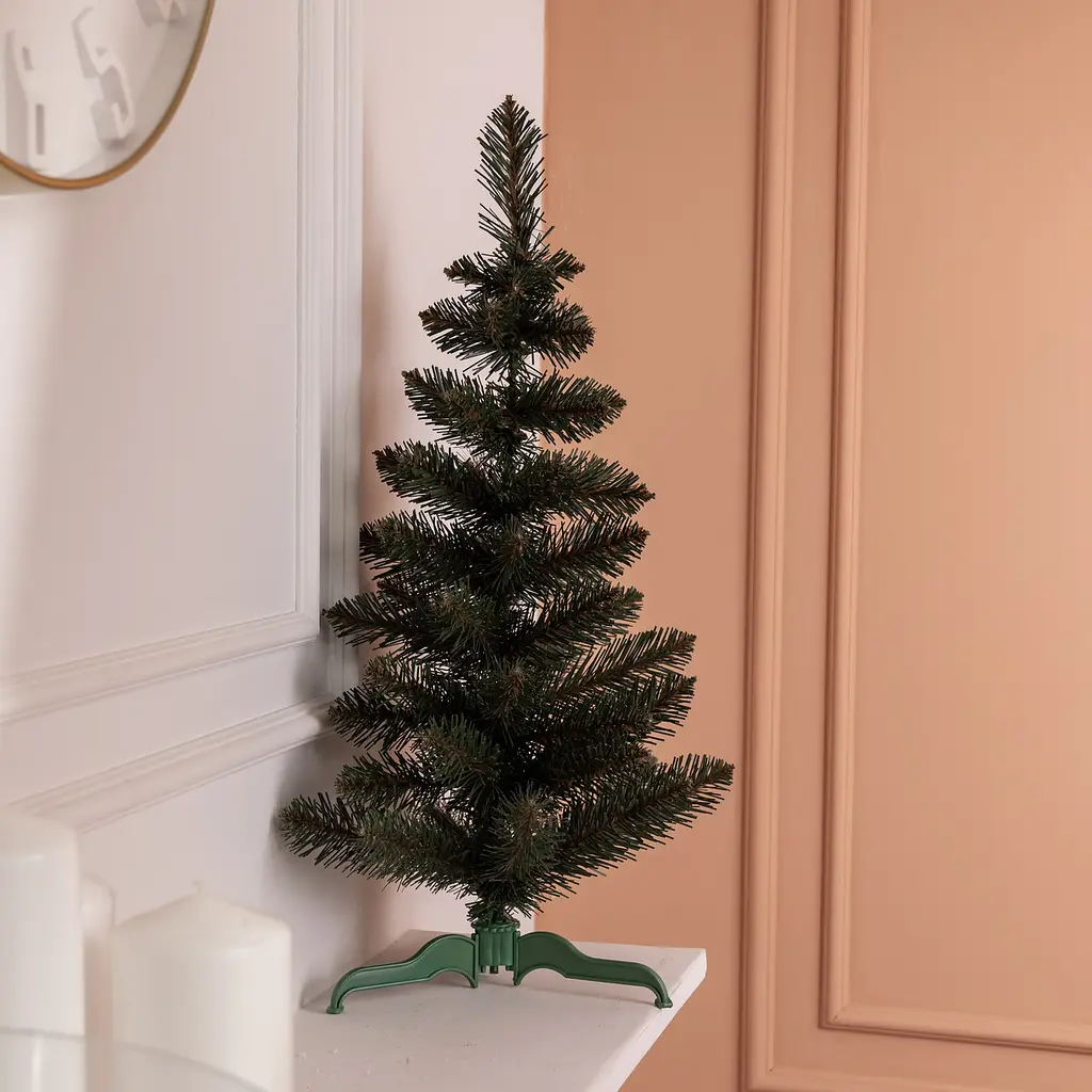 Искусственная новогодняя декоративная мини елка «Полонинская» зеленая 60 см Lugi SOK-M-03-3 - фото 2