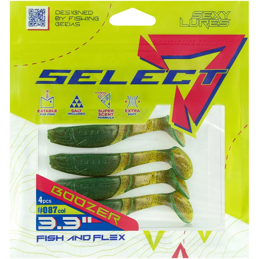 Силікон Select Boozer 3.3" 087 FE (4 шт/уп) - фото 2