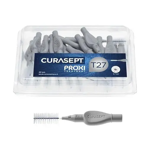 Міжзубний йоржик Curasept Proxi T27, ISO7 (2,7 мм, сірий), 25 шт