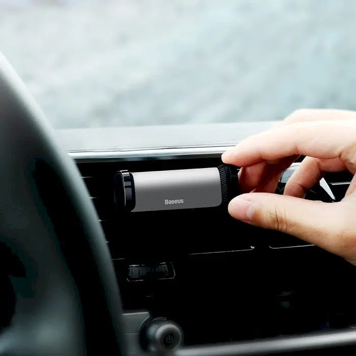 Автотримач Baseus Steel Cannon Air Outlet Car Mount Silver (SUGP-0S) [72641] - фото 8