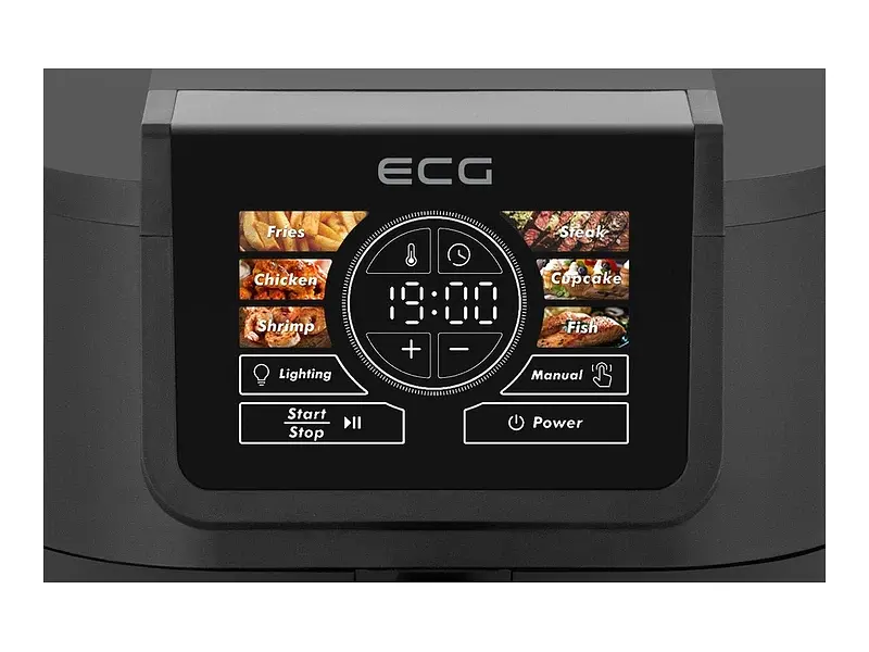 Мультипіч (аерофритюрниця) ECG AF 8020 Ai Slim Fry - фото 9