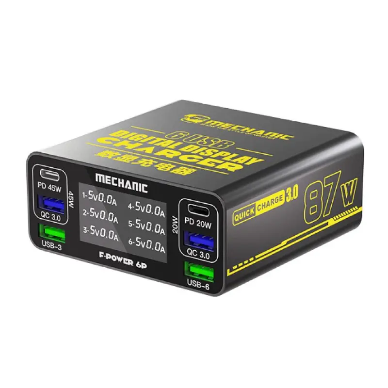 Зарядное устройство Mechanic F-Power 6P с цифровой индикацией 87 Вт - фото 2