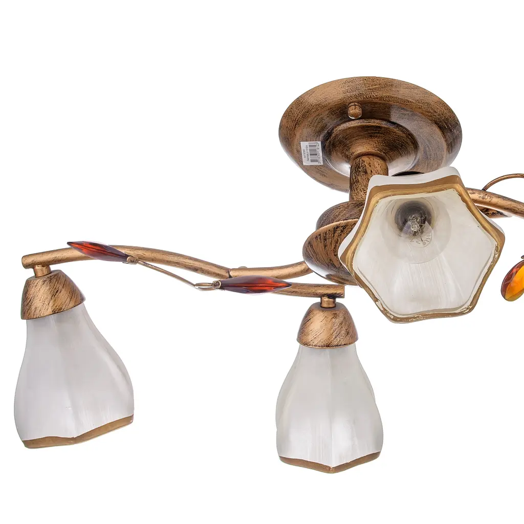 Люстра потолочная Brille флористика E14 60W BR (LK-151S/4) - фото 2