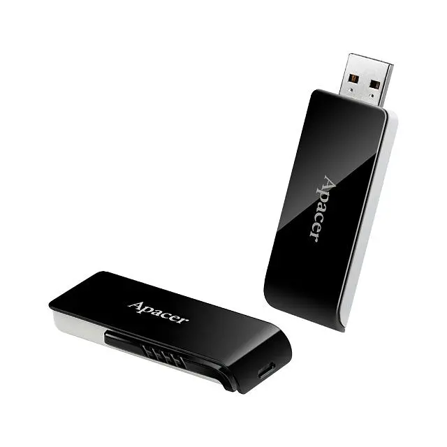 USB флеш-накопичувач Apacer AH350 64GB USB-A 3.0 Black (AP64GAH350B-1) [40398] - фото 4