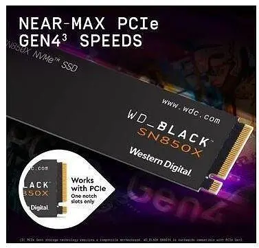 Накопичувач внутрішній SSD WD Black SN850X 4 TB (WDS400T2X0E) - фото 6