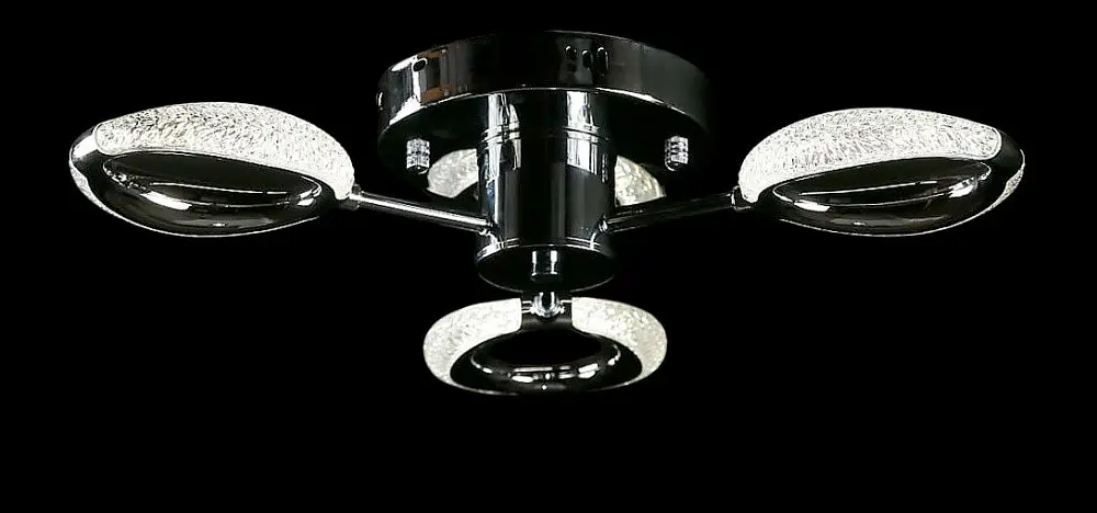Люстра потолочная LED Splendid Ray LT9861/3, 80W, хром, белый, современный стиль с пультом - фото 4