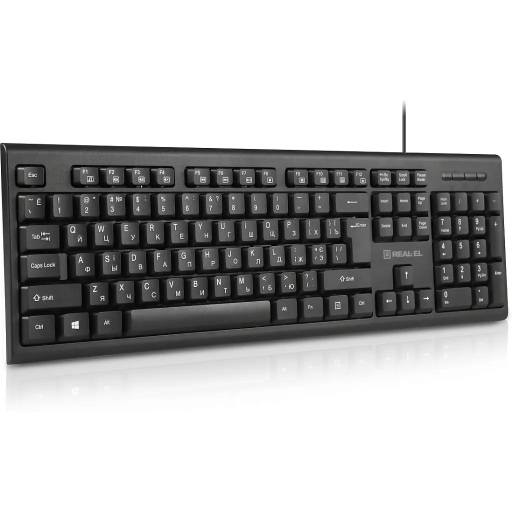Клавіатура REAL-EL RK-507 USB Black (EL123100050) - фото 2