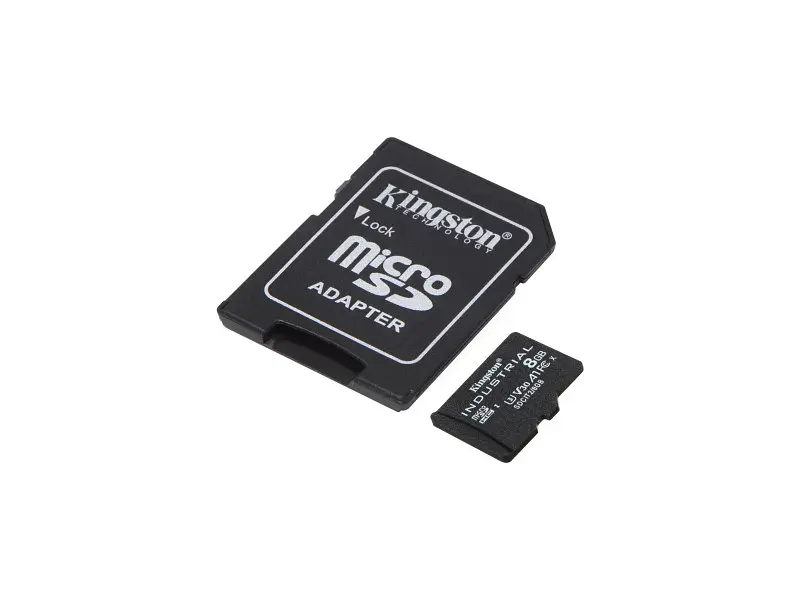 Карта пам'яті Kingston Industrial microSDHC UHS-I (U3) V30 A1 + SD Adapter 8 GB (SDCIT2/8GB) - фото 2