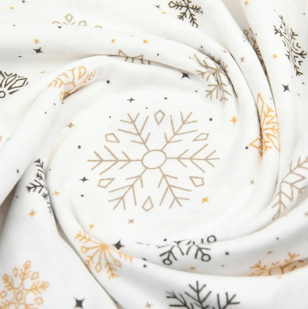 Дитяча постільна білизна фланель в ліжечко SNOWFLAKES CS4 COSAS (4822052480434) - фото 7