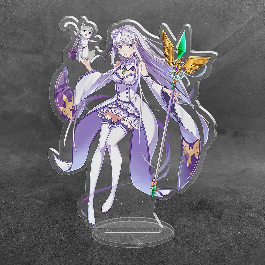 Акрилова колекційна фігурка Аніме: Re:Zero. Життя з нуля в альтернативному світі - Емілія 15 см