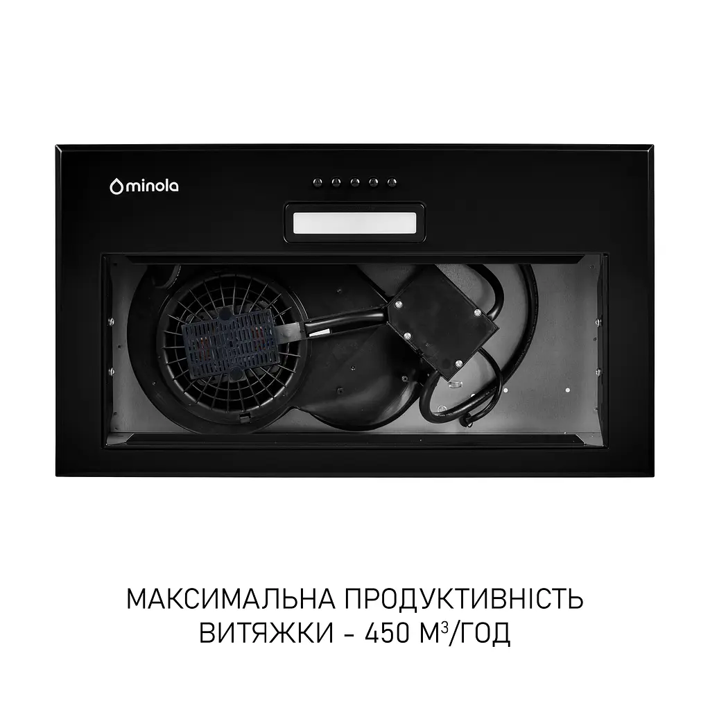 Витяжка повновбудована Minola HBI 5014 BLF LED - фото 5