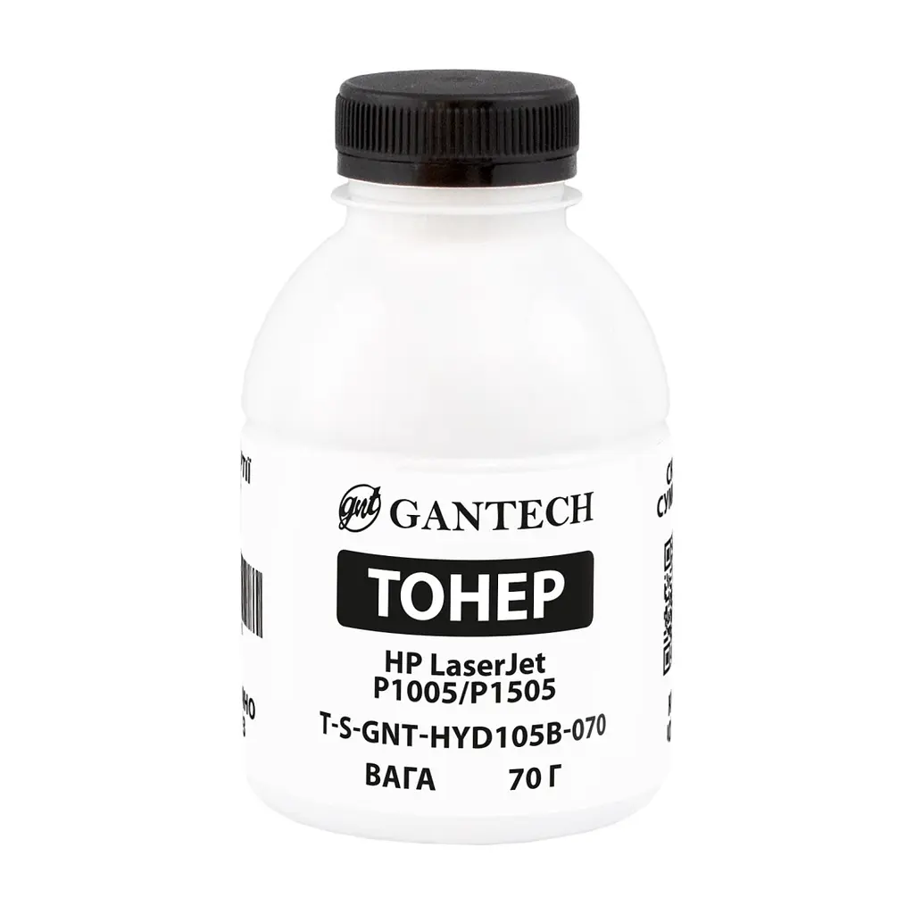 Тонер HP LJ P1005/P1505, bottle 70g Gantech (TSM-HYD105B-070)