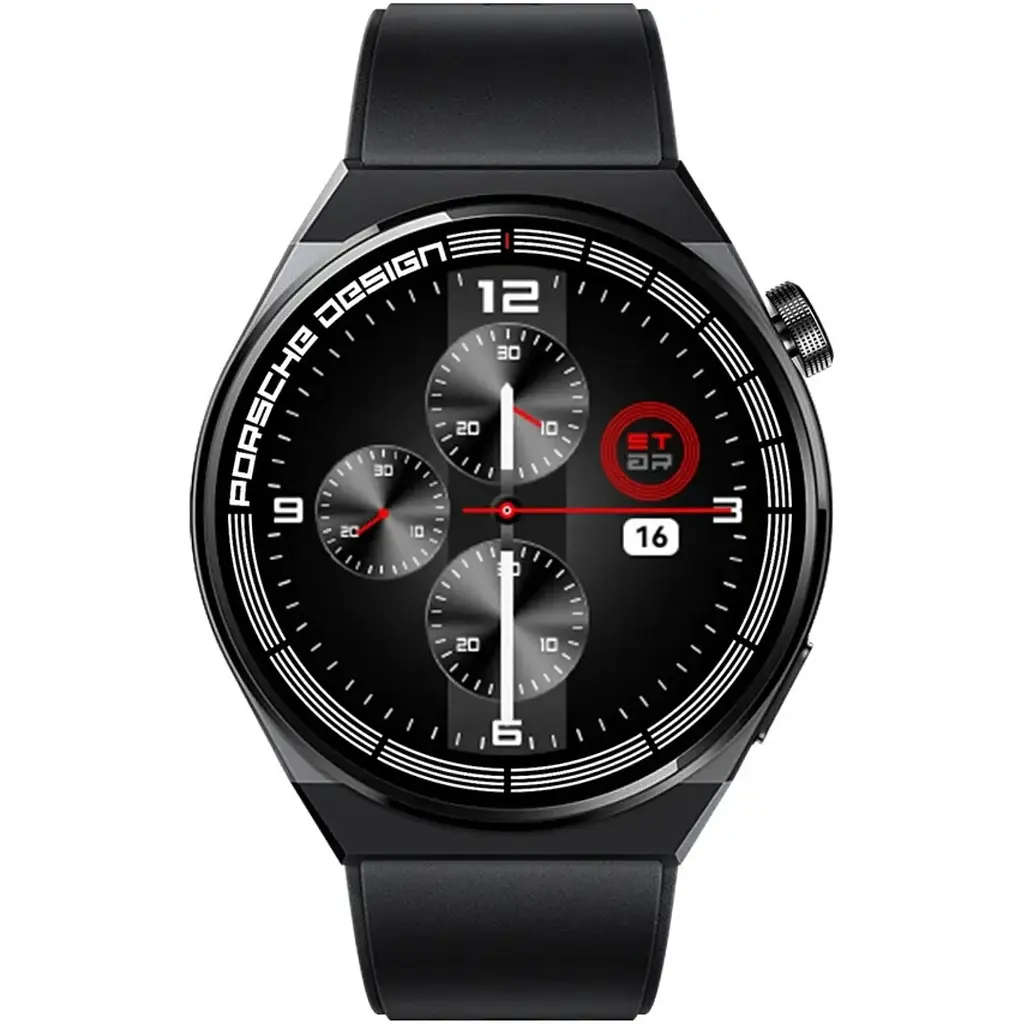 Розумний сенсорний смарт-годинник Band GT8 Porsche Design Black (16087-hbr) - фото 3