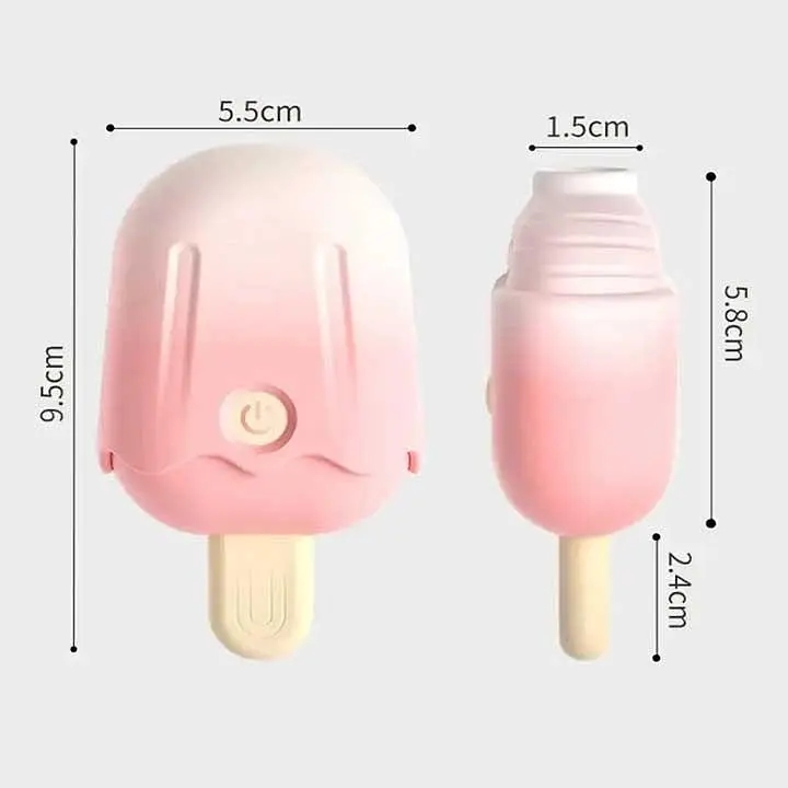 Вакуумний вібратор для клітора Ice Lolly з USB 10 режимів силіконовий - фото 2
