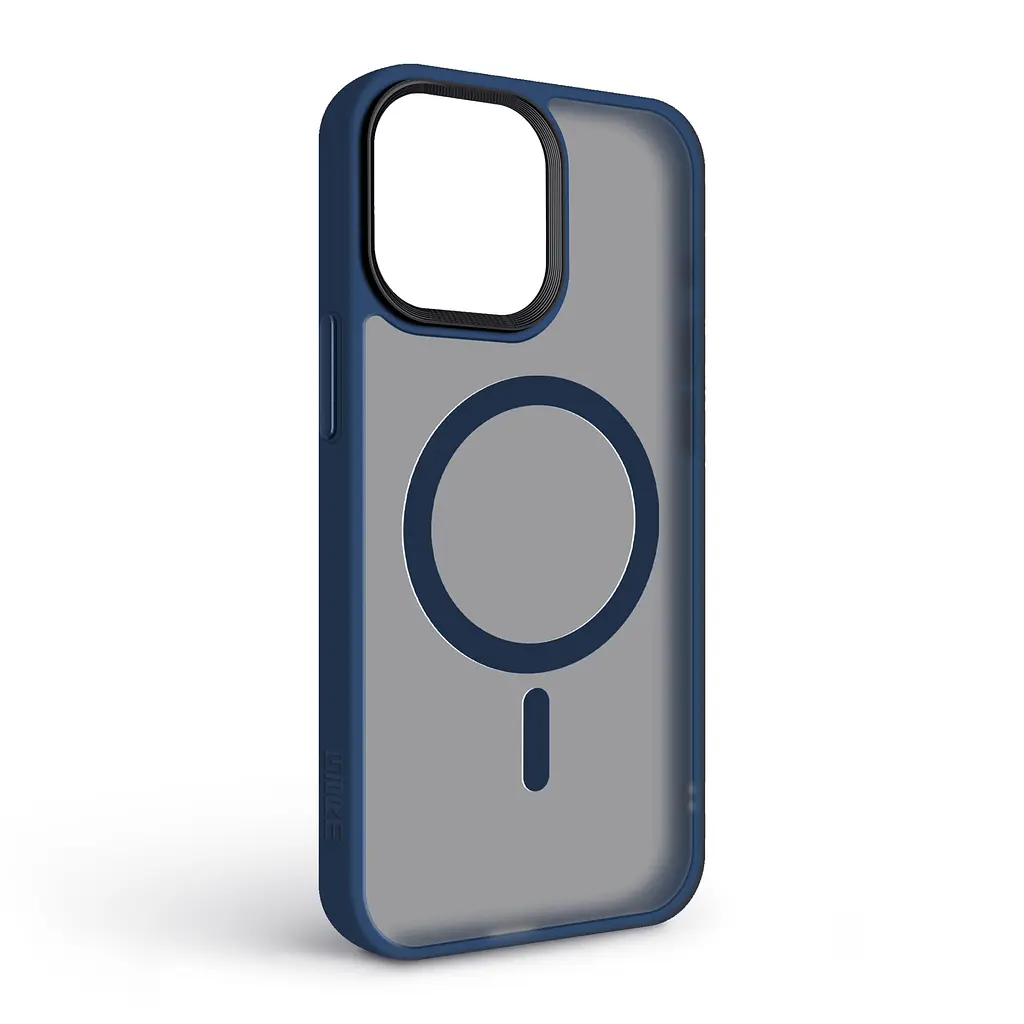 Чехол для Apple iPhone 15 Pro Max, Uniq MagCase, синий, противоударный, панель-накладка с магсейф, ударопрочный TPU+PC, с магнитом MagSafe, поддержка полноценной беспроводной зарядки, ArmorStandart (ARM75299) - фото 2