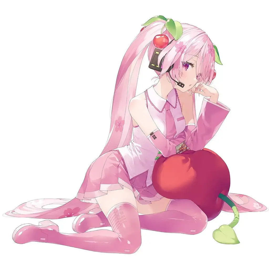 Фигурка Taito Вокалоид Сакура Хацуне Мику Vocaloid Sakura Hatsune Miku Cherry Cushion Ver. 12 см T V SHM CC 12 - фото 8