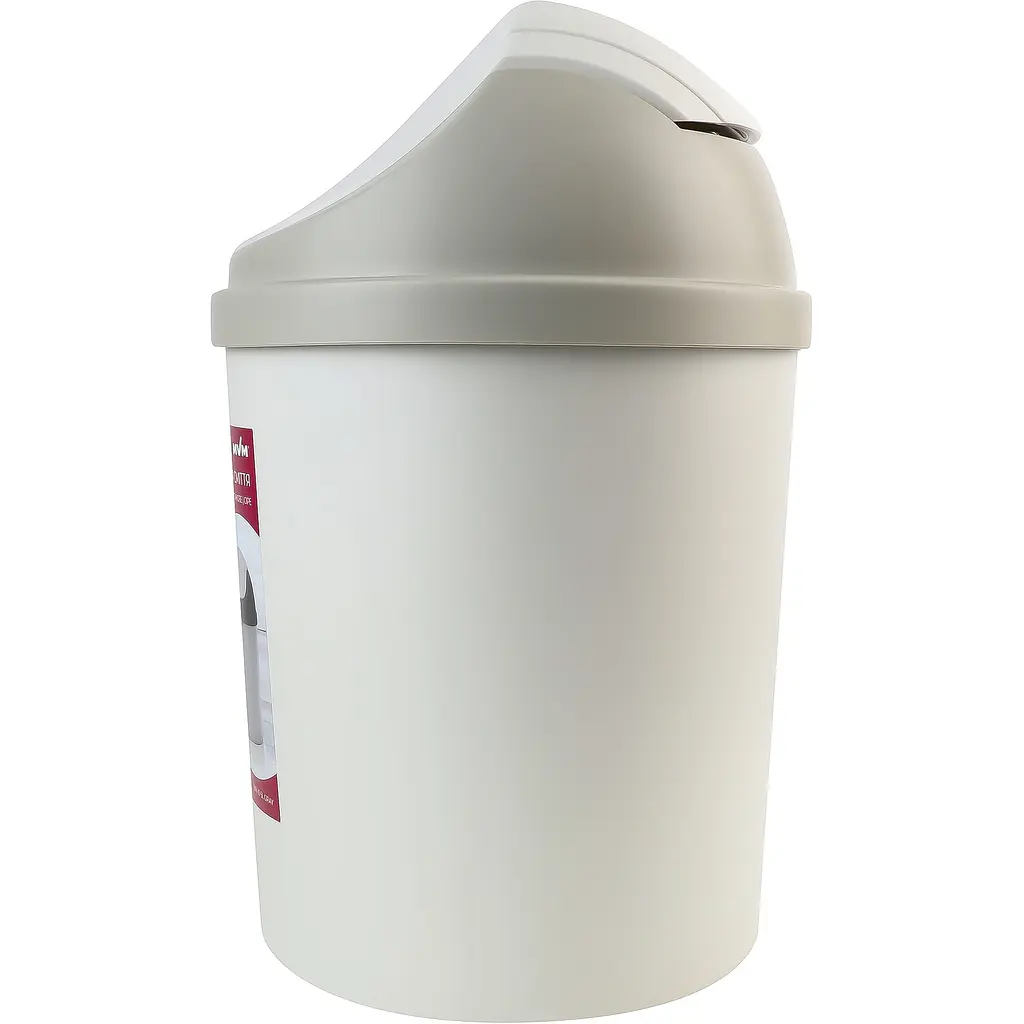 Відро для сміття MBM My Home з кришкою 5 л сіре (BIN-10 5L GRAY) - фото 3