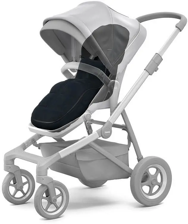 Теплый конверт-накидка Thule Footmuff City Navy Blue (TH 11000307) - фото 2