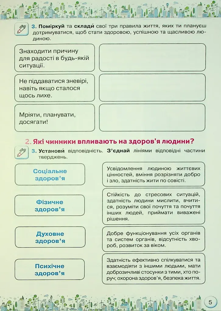Здоров'я, безпека та добробут 5 клас. Робочий зошит-практикум - фото 3