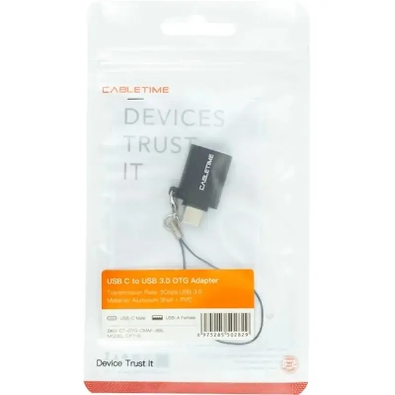 Перехідник OTG USB 3.0 AF to USB-C Cabletime (CA913688) - фото 3