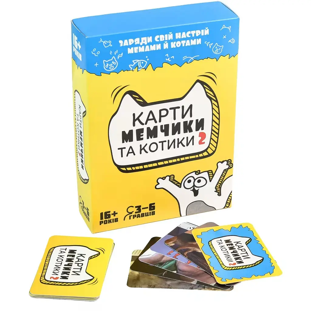 Настільна гра Strateg Карти мемчики та котики 2 (30735) - фото 2