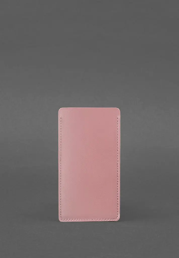 Кожаный чехол для iPhone 12 Розовый - фото 3