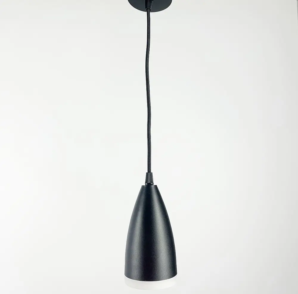 Підвісний світильник у чорному каркасі | Арт. ML323 чорний | Line F - фото 4