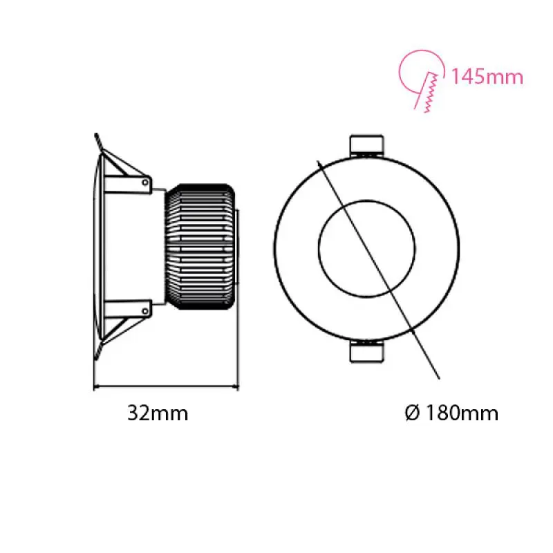 Светодиодный светильник Horoz Electric Alexa-24 3CCT 24W черный (3000K-4000K-6500K) - фото 2