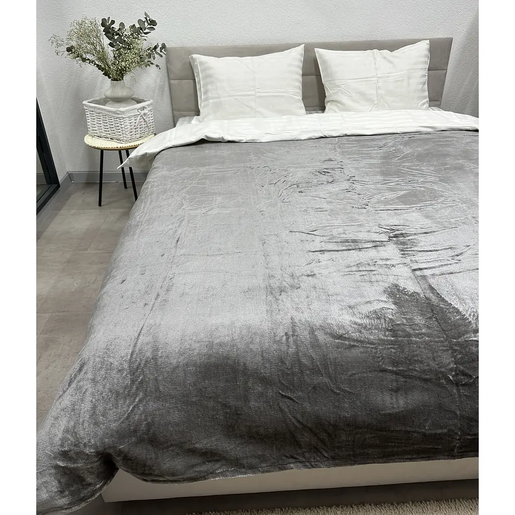 Покривало Ecotton Cool gray 150х220 см сірий (24920) - фото 6