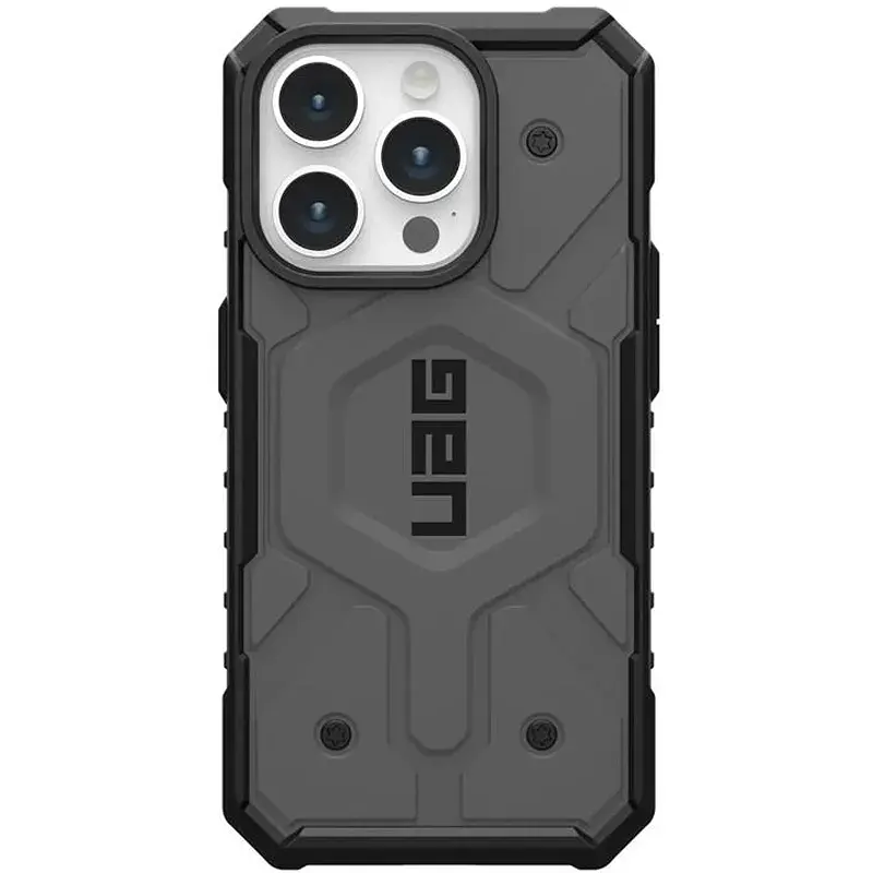 Чохол-накладка Urban Armor Gear Pathfinder Magsafe для Apple iPhone 15 Pro Silver (114281113333)