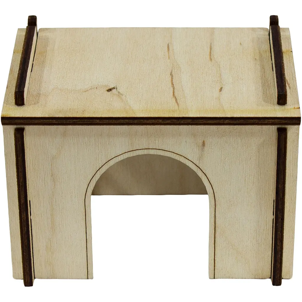 Будинок для гризунів Lucky Pet №102 бежевий 14x9x10 см - фото 2