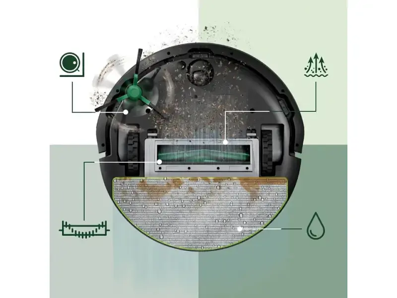 Робот пилосос iRobot Roomba Combo 105 Black (Y311040) - фото 3