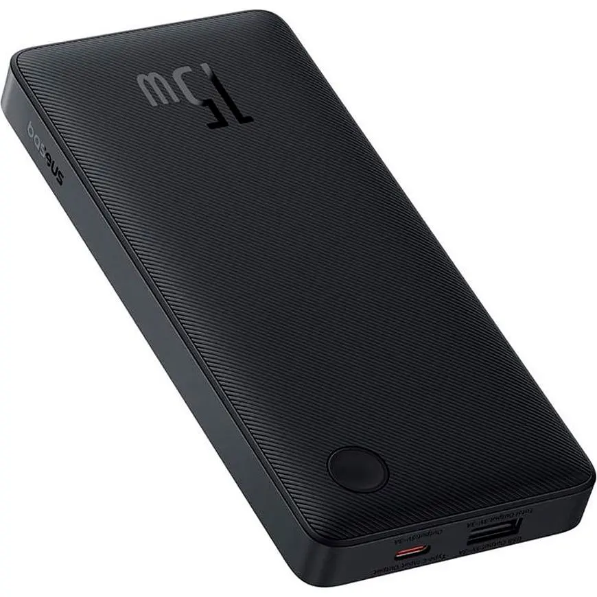 Зовнішній акумулятор Baseus Airpow Lite 10000mAh 15W Black [P10067500123-00] [102134] - фото 2