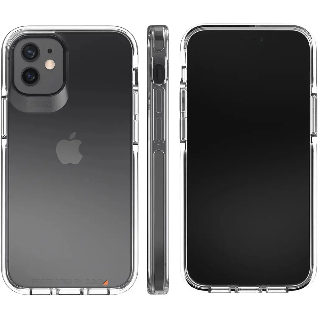 Противоударный чехол Gear4 Piccadilly D3O для iPhone 12 Mini (5.4") Black + Прозрачный (702006033) - фото 7