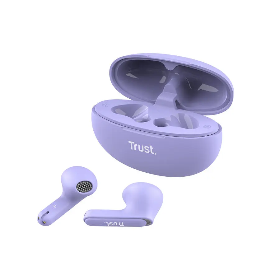 Trust Навушники TWS Yavi Earphones BT 5.3, ENC, SBC, Mic, Фіолетовий - фото 4