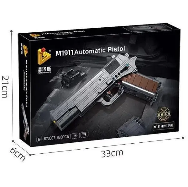 Конструктор M1911 Браунінг Самозарядний Пістолет 333 Деталей - фото 8