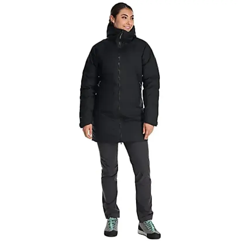 Зимняя куртка-парка женская Rab Valiance Parka Women 12 Черный - фото 3