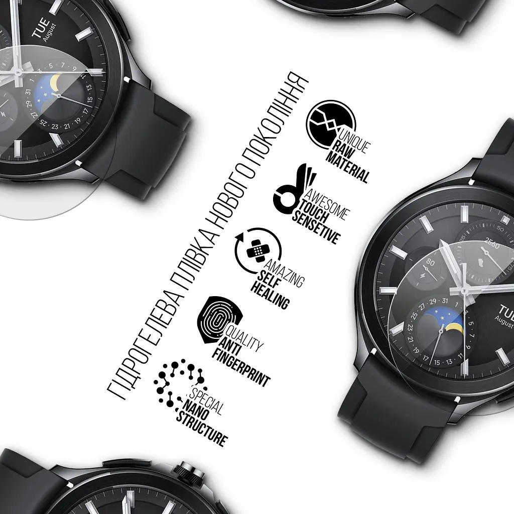 Гідрогелева плівка на годинники Xiaomi Watch 2 Pro ArmorStandart захисна плівка для смарт годинників прозора (ARM73621) - фото 2