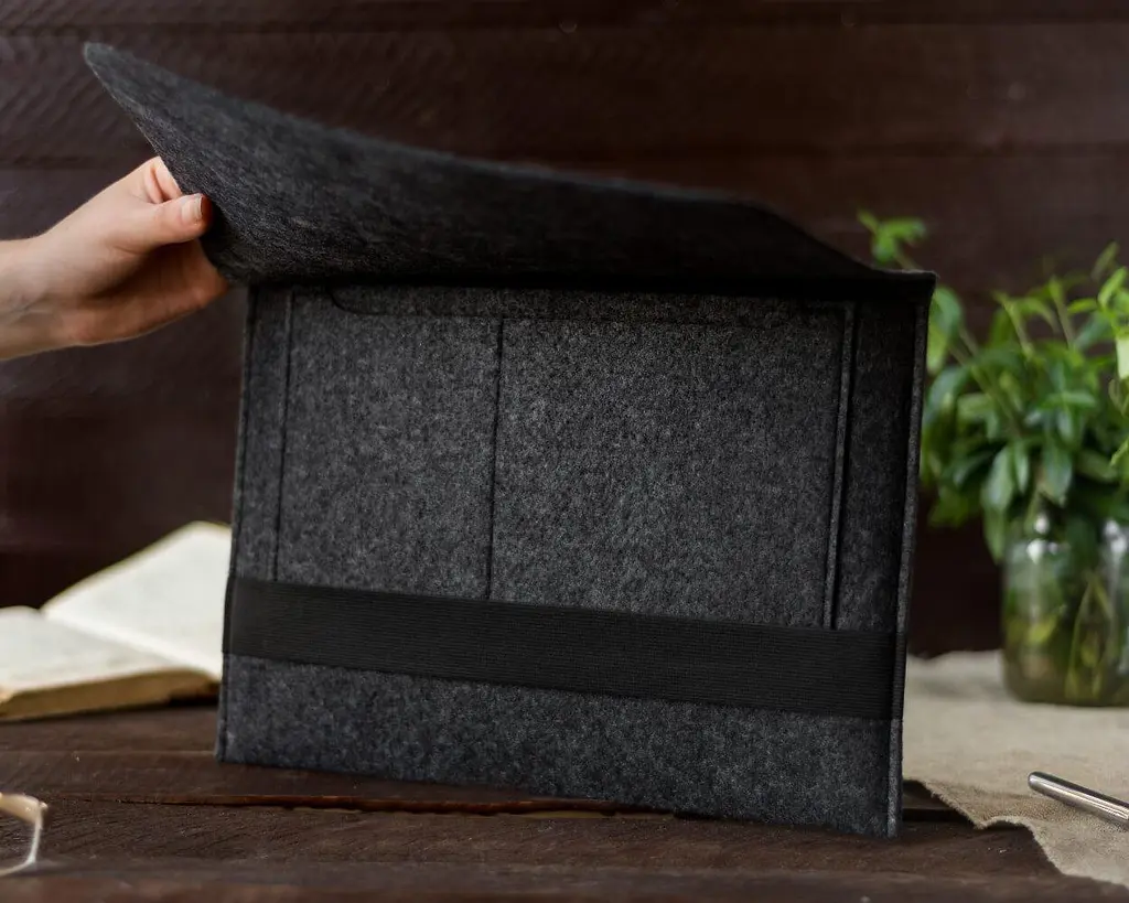 Чехол для ноутбука Gmakin 14 Macbook Pro Horizontal Dark Gray (GM14-14) - фото 4