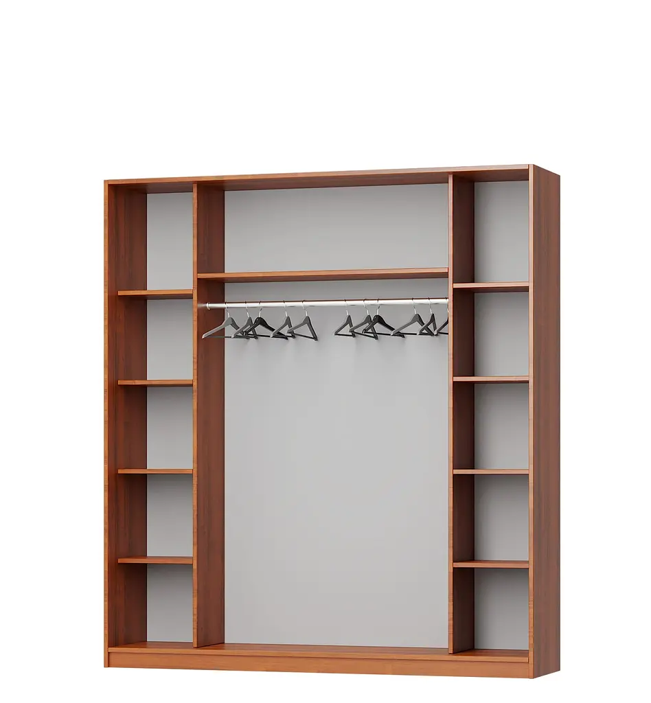 Шкаф-купе трехдверный MebelStar Комбо AL 2ДСП/Зеркало 200x60x210 см Аляска белый (MBS-3336) - фото 2